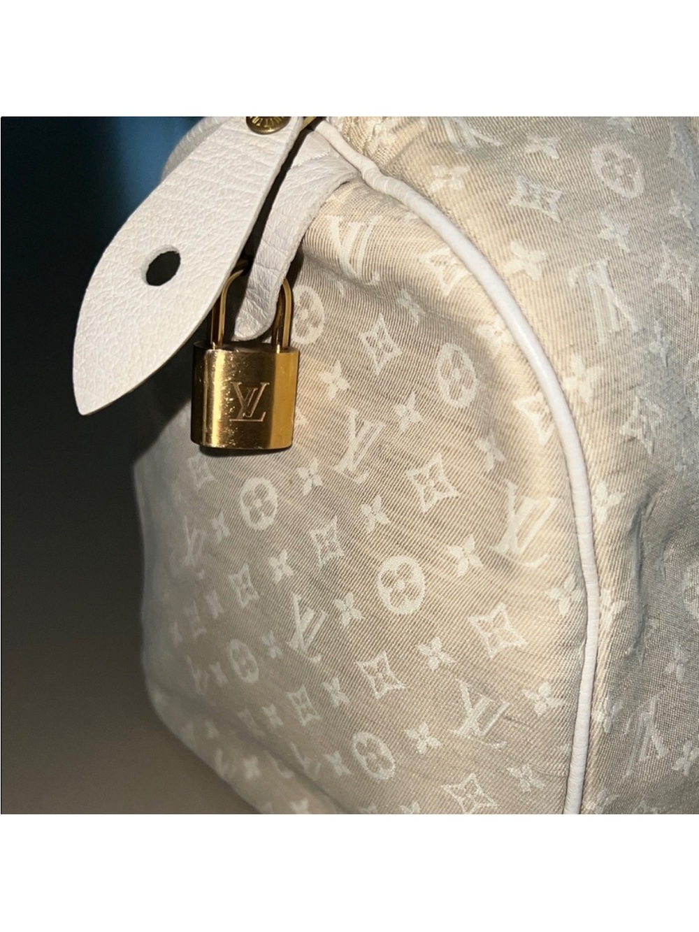 Louis Vuitton Cream Monogram Idylle Speedy 30 - Picture 2 of 7